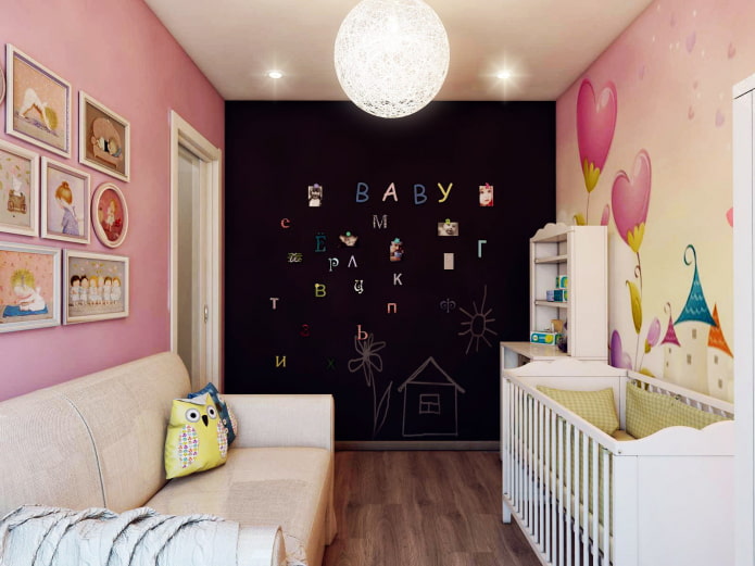 Children's room in a 44 sq m apartment