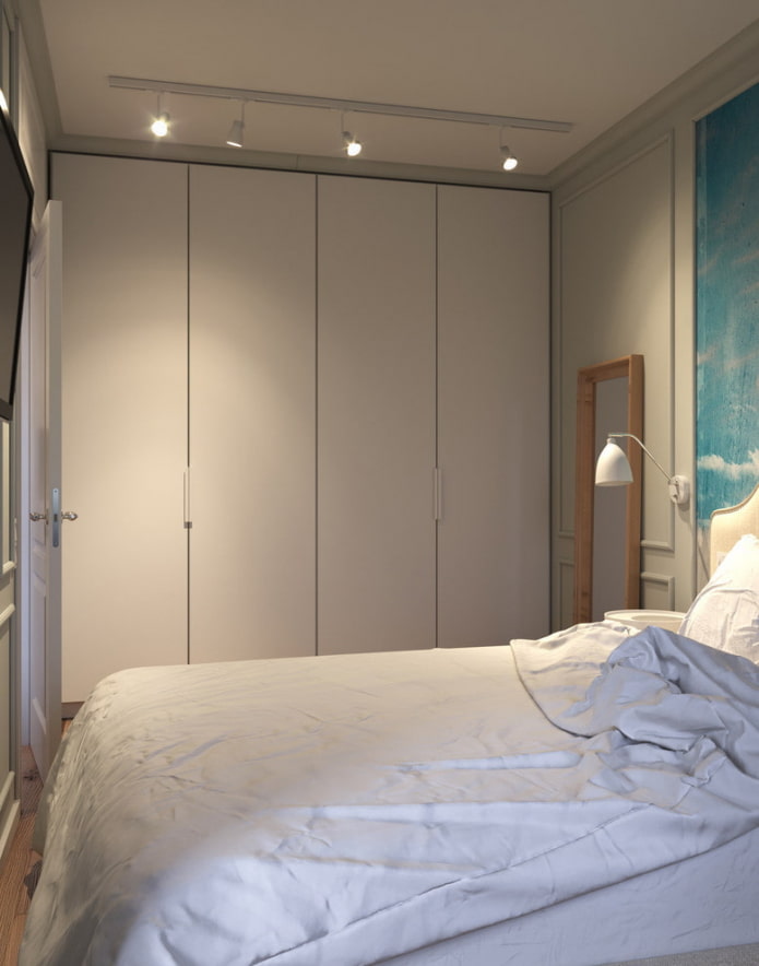 Wardrobe in the bedroom