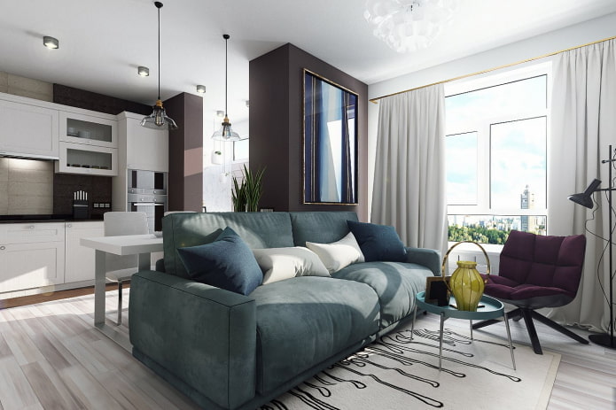 interior of a two-room apartment of 10 square meters