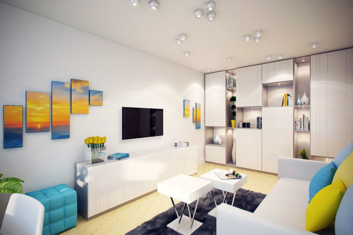 Living room in a two-room apartment