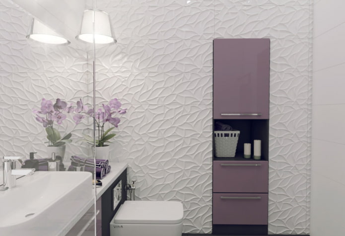 Bathroom in a 46 sq m studio