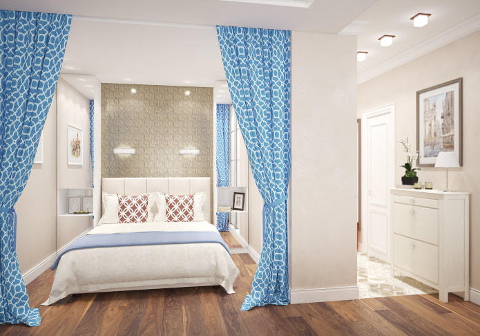 Bedroom in a niche