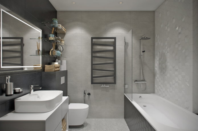 bathroom interior in an apartment 50 squares