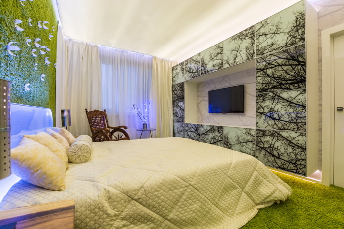 bedroom interior in an apartment of 50 square meters