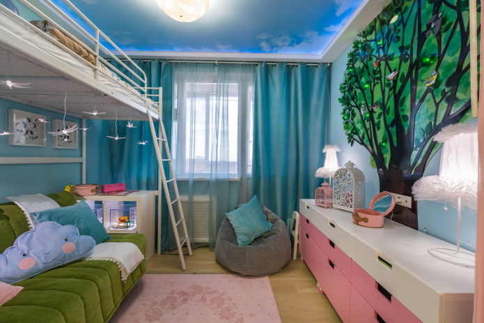 children's room interior in an apartment of 50 square meters