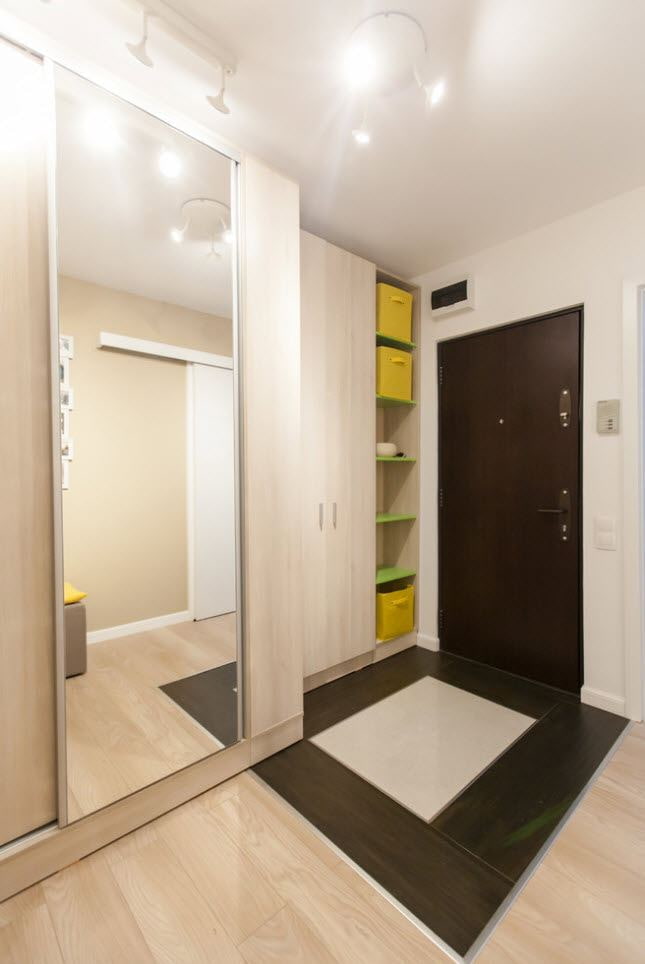 hallway interior in a 50-square-meter apartment