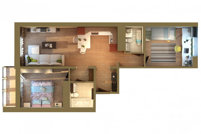 Euro-three-room apartment