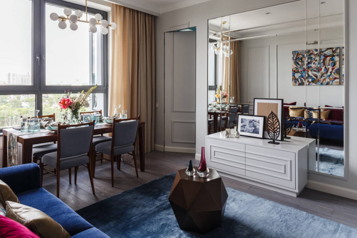 Living room in a two-room apartment