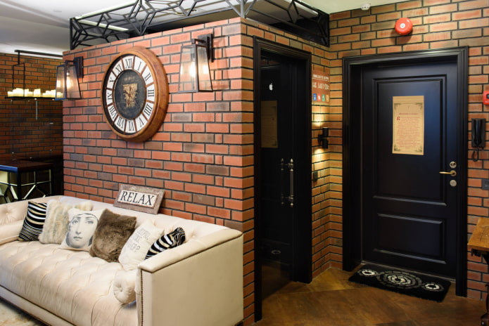 Loft hallway with dressing room