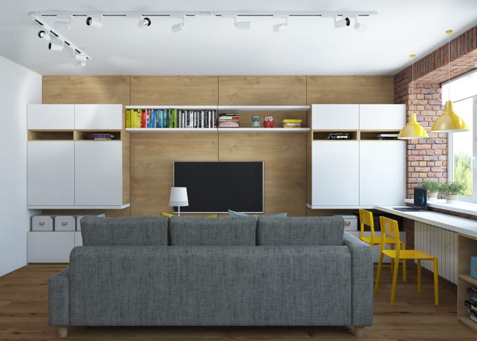 kitchen-living room