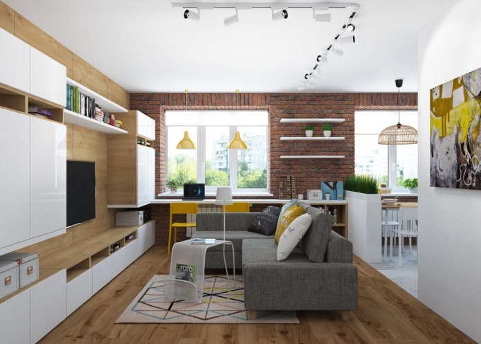 kitchen-living room