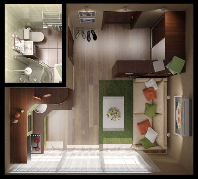 apartment layouts 18 sq m