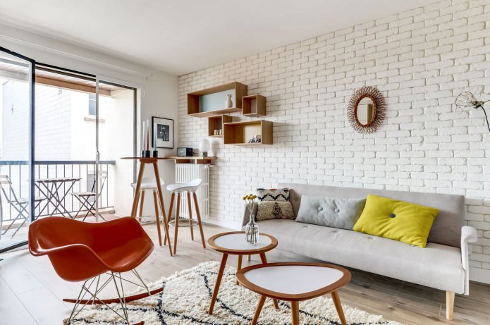 Chairs in the living room interior