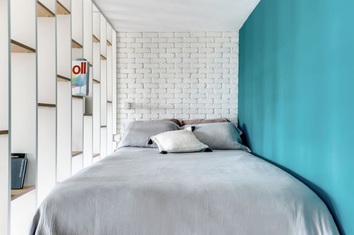 white brick in the interior