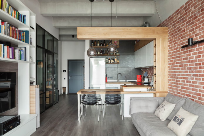 Industrial style in the studio