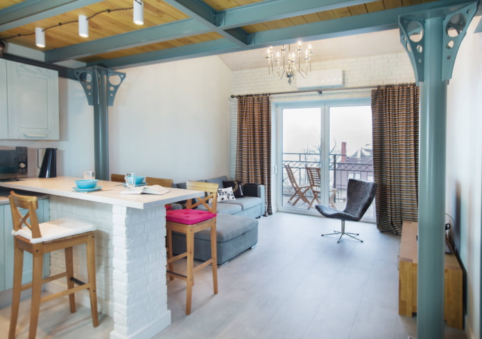 Recreation area on the balcony