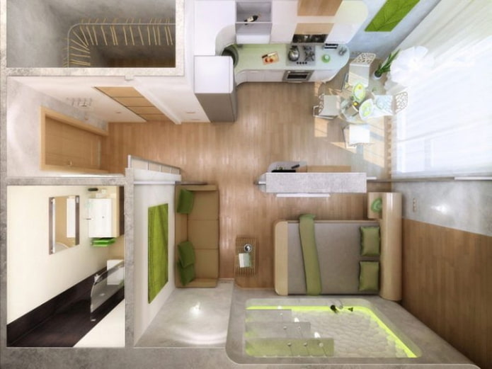 Studio layouts 30 sq