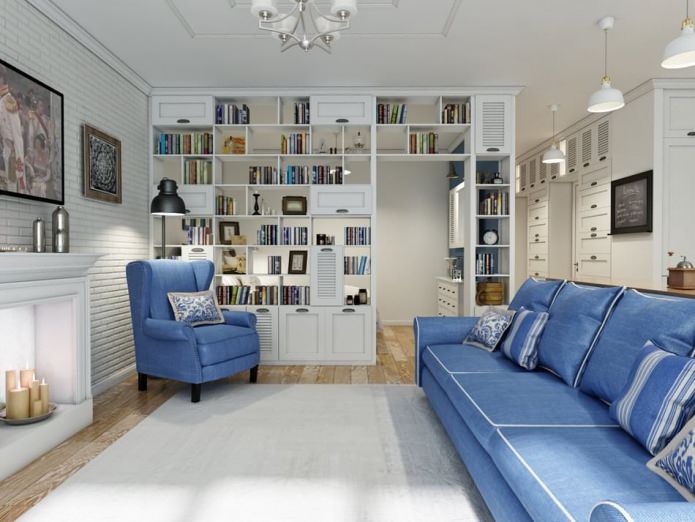 zoning with bookshelves