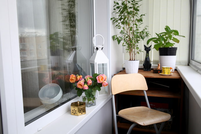 small cozy balcony