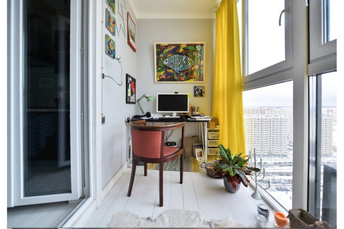 bright balcony decor