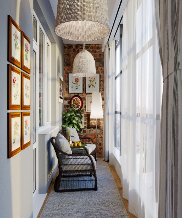 balcony in a traditional style