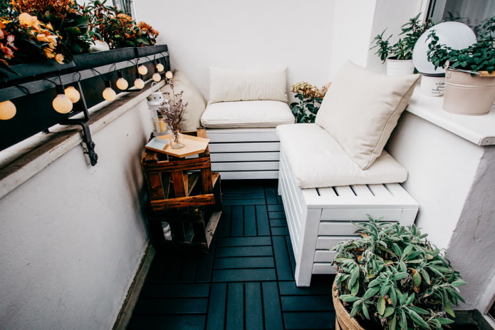 stylish open balcony