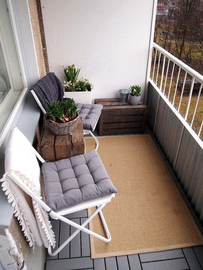 cozy open loggia