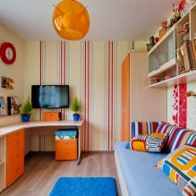 Interior of a small children's room: choosing a color, style, decoration and furniture (70 photos)-17