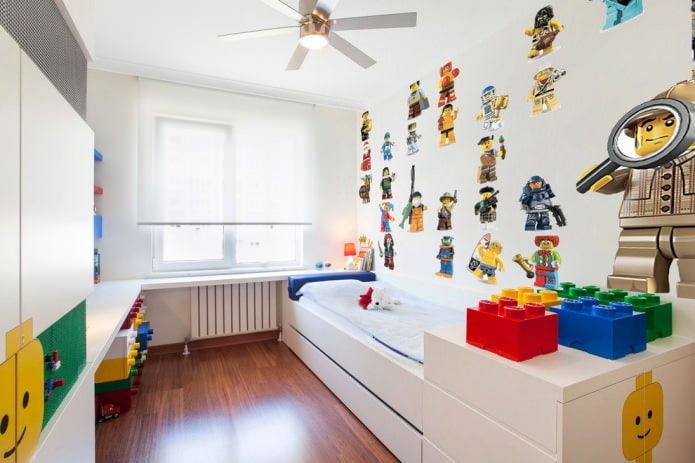 children's room in lego style