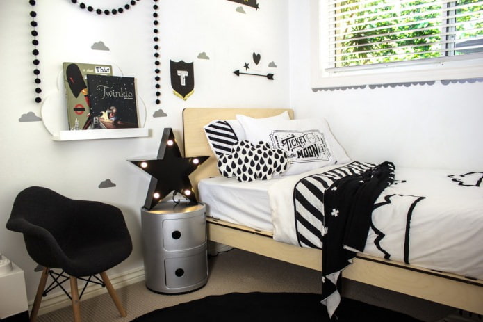 Scandinavian room for a boy
