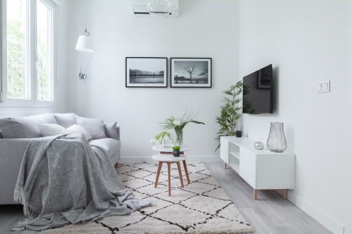 white living room