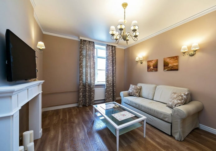 color scheme of a small living room