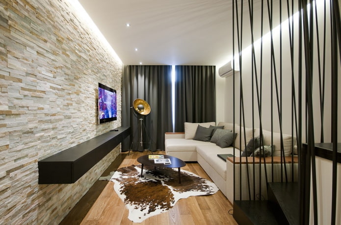 finishing a small living room