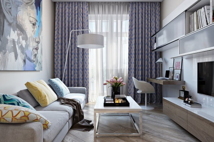 color scheme of a small living room