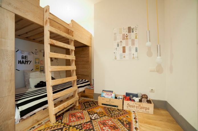 Loft bed in a child's room