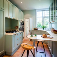 Small kitchen design with a bar counter-6
