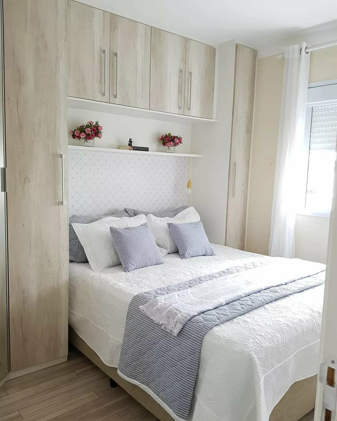 bed built into a wardrobe