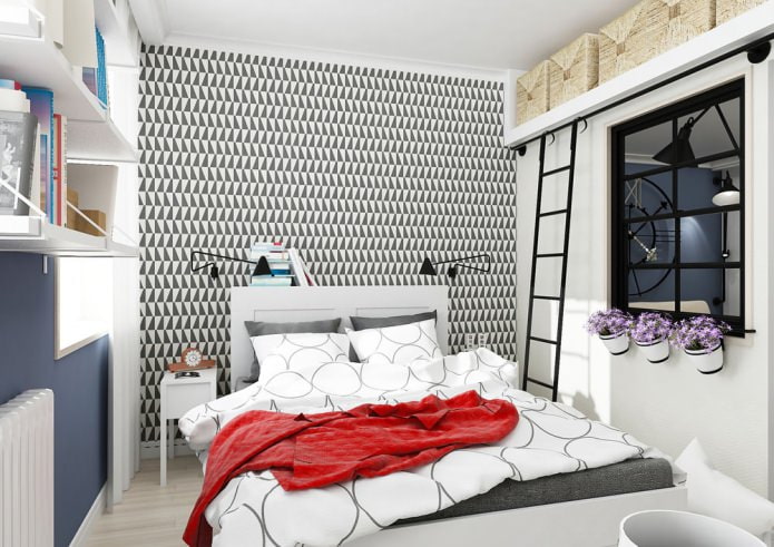 Design of a small studio apartment of 25 sq. m.
