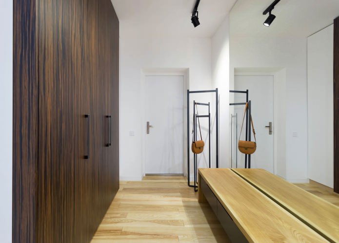 A hallway without frills