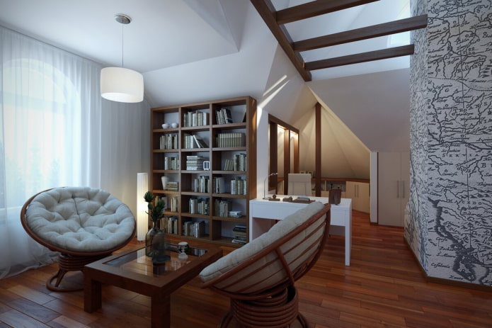 library in the attic
