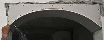 plasterboard arch