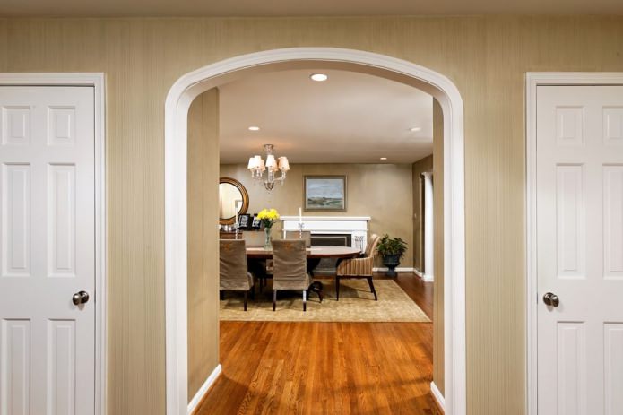 a white arch
