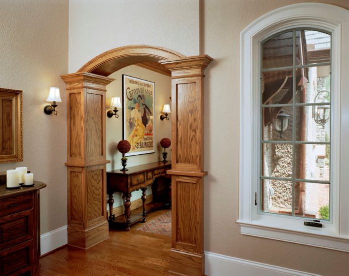 wooden arch