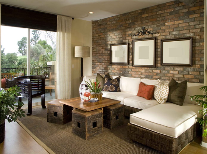wallpaper imitation brickwork