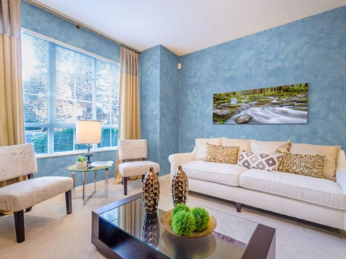 wallpaper with imitation plaster