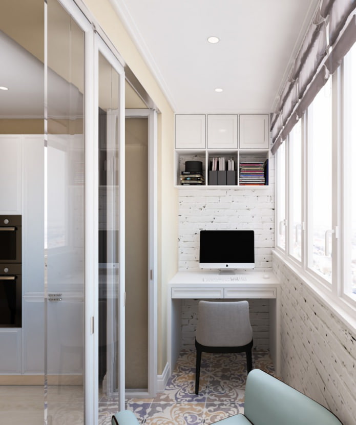 study in a one-room apartment of 50 sq