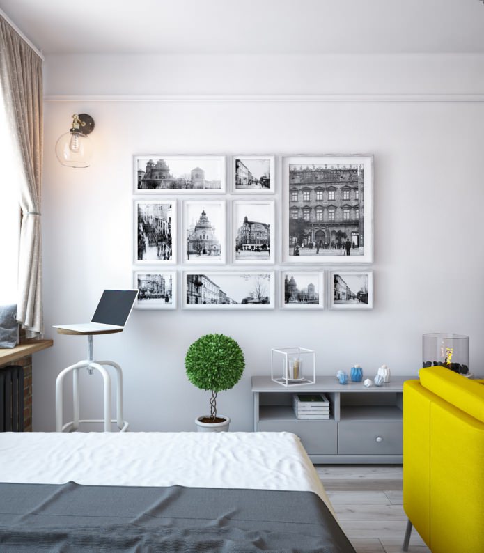 Design of a one-room apartment-swing
