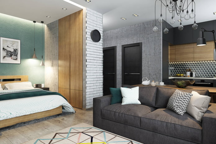 niche in the interior in loft style