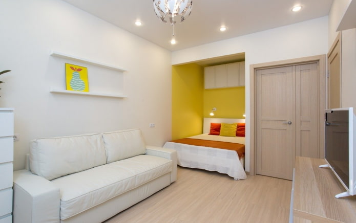 niche in the interior in a modern style