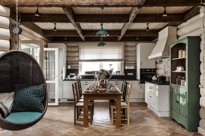 beams in the kitchen